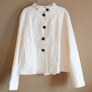 Banana Republic Women's Ivory Wool Coat NWT